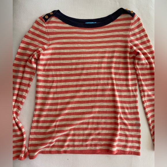 J. McLaughlin Wavesong Tee in Stripe - Picture 1 of 1